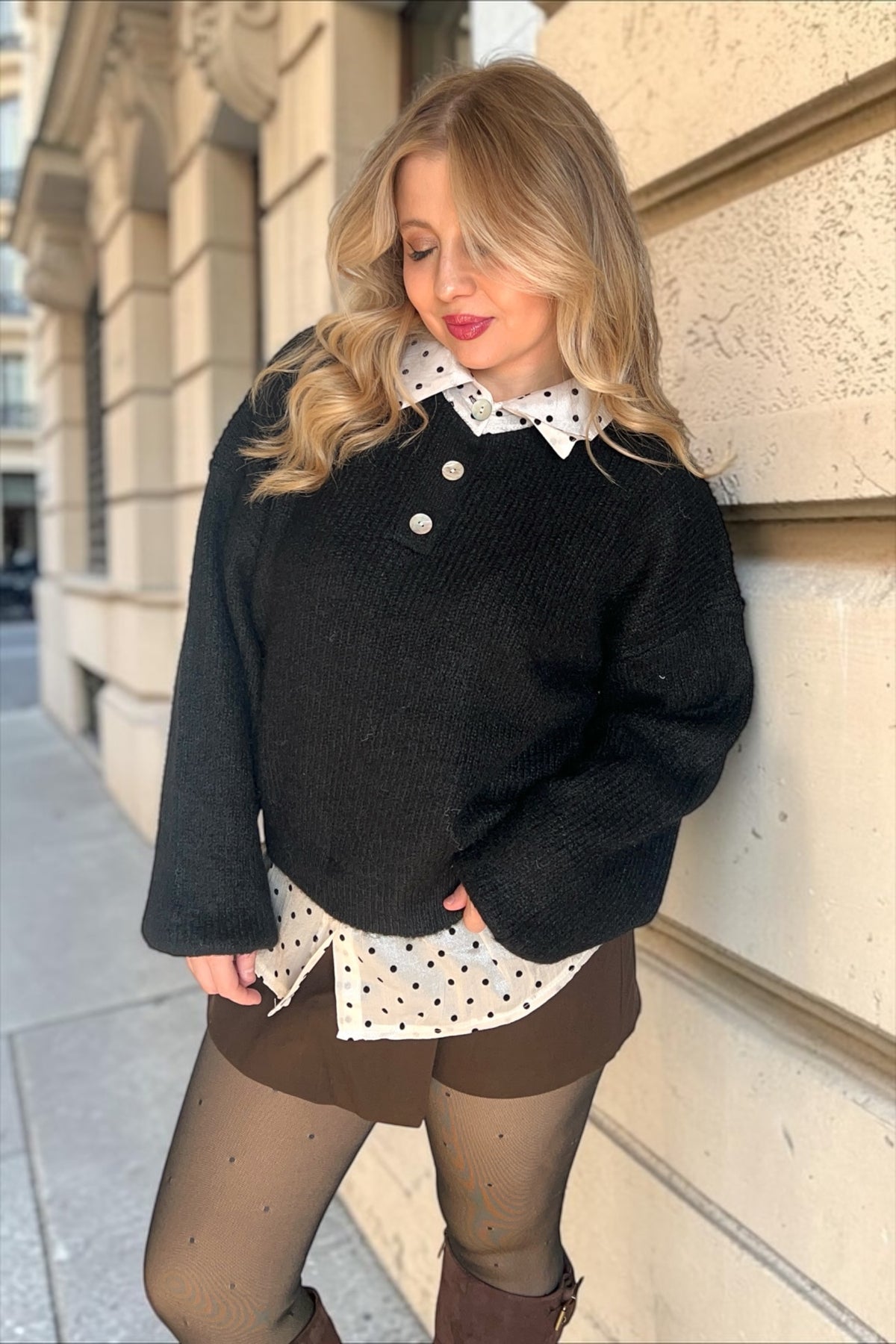 Pull Chemise Robyn Noir