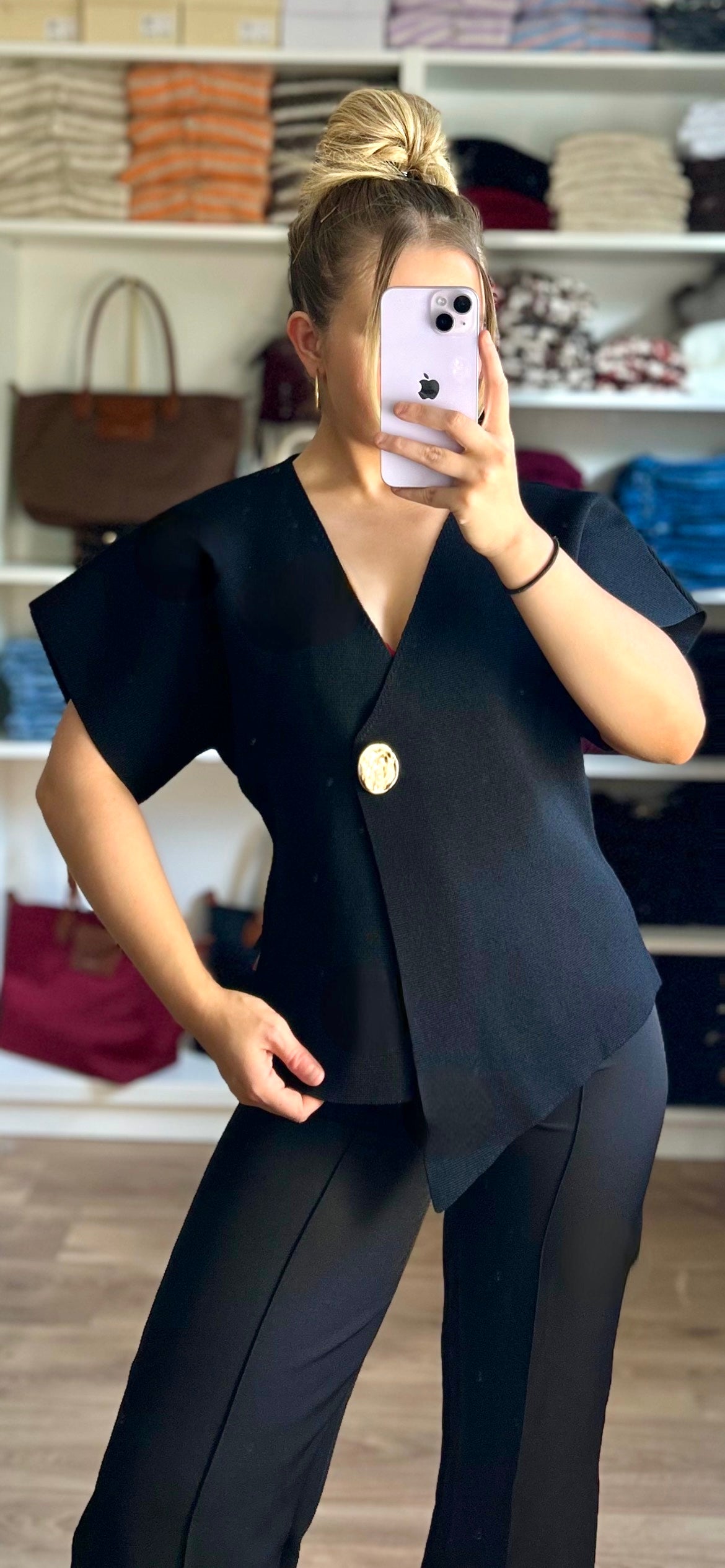 Top blazer Sophia Noir