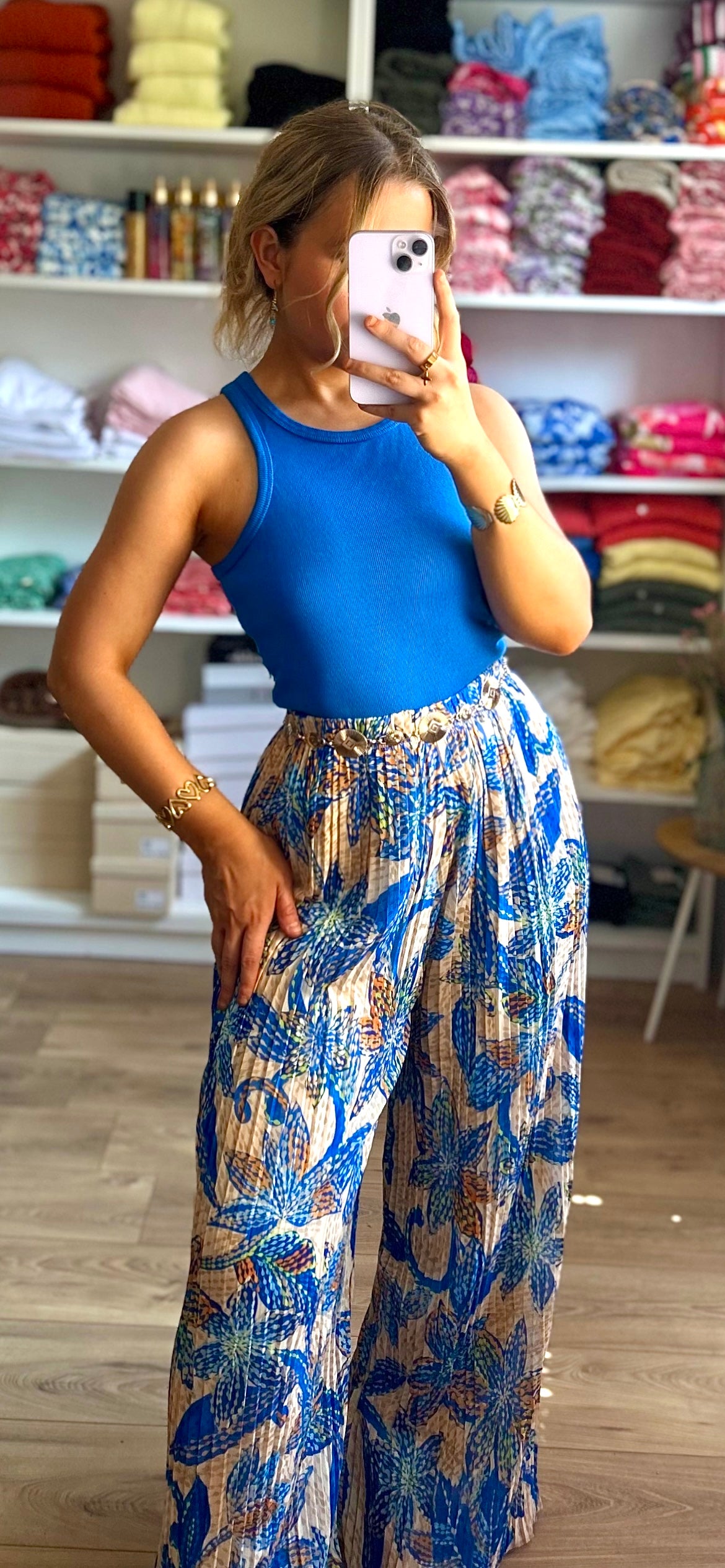 Débardeur Roxy Bleu Roi