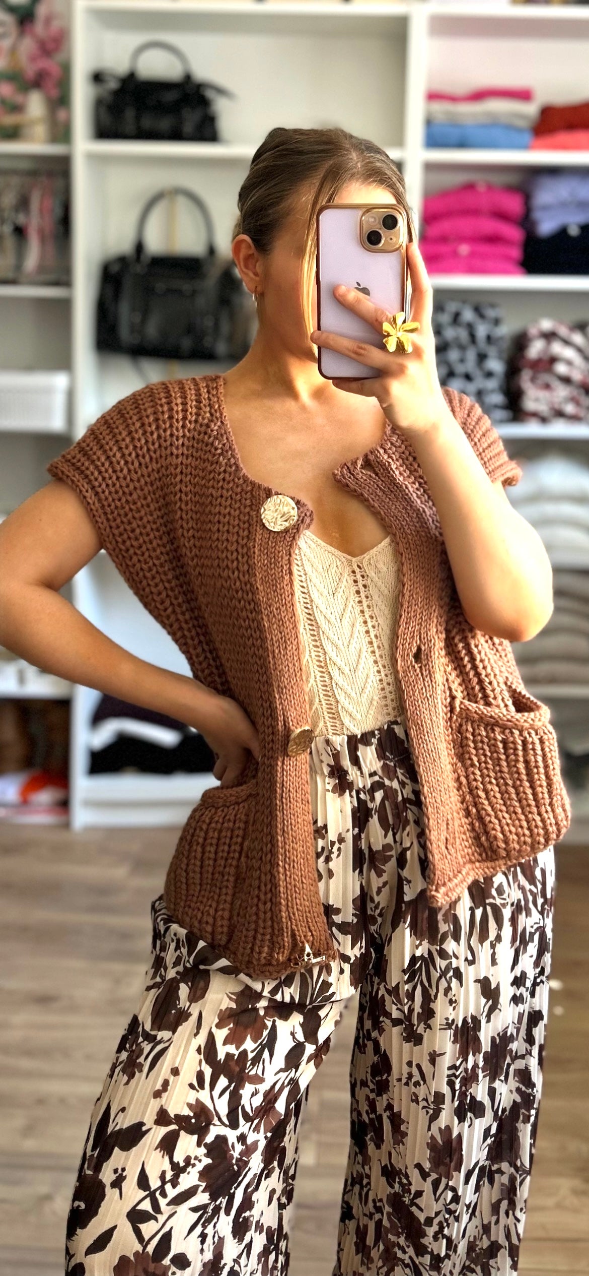 Gilet Achille Marron