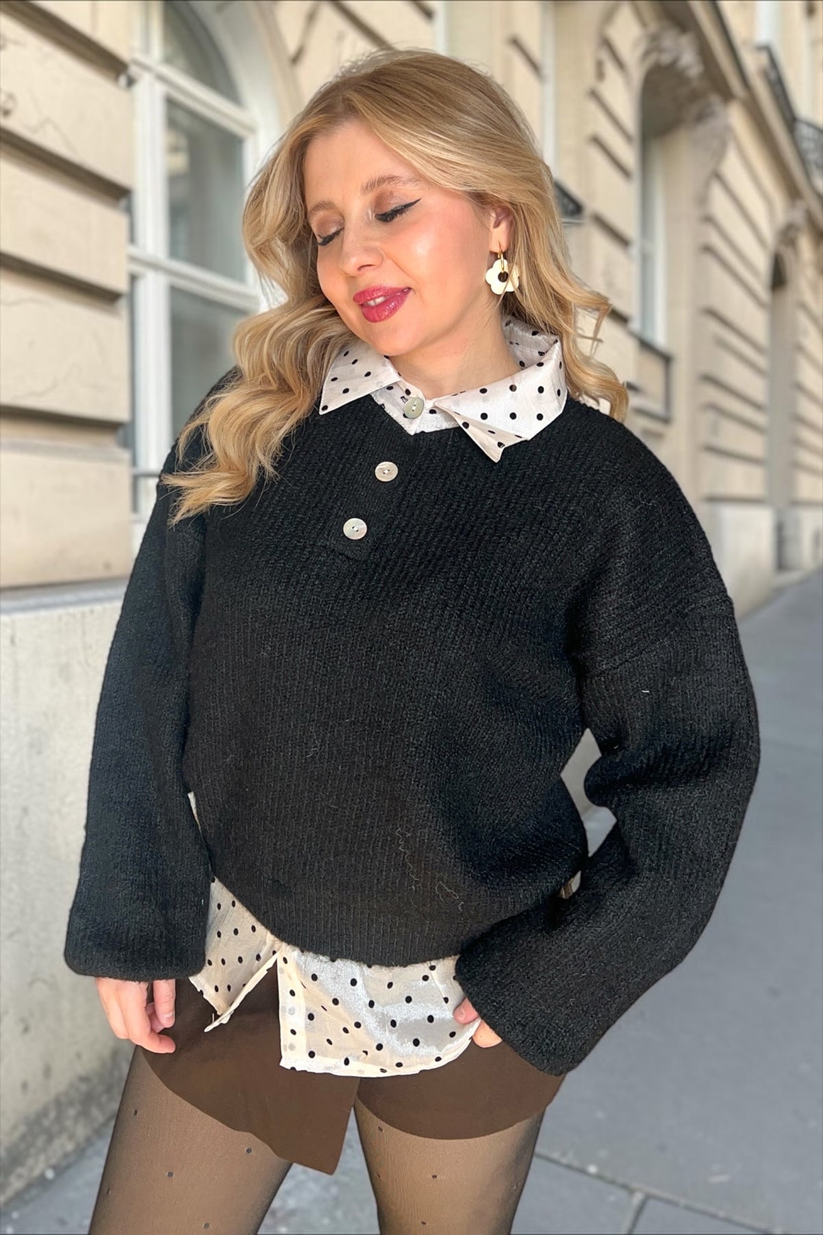 Pull Chemise Robyn Noir