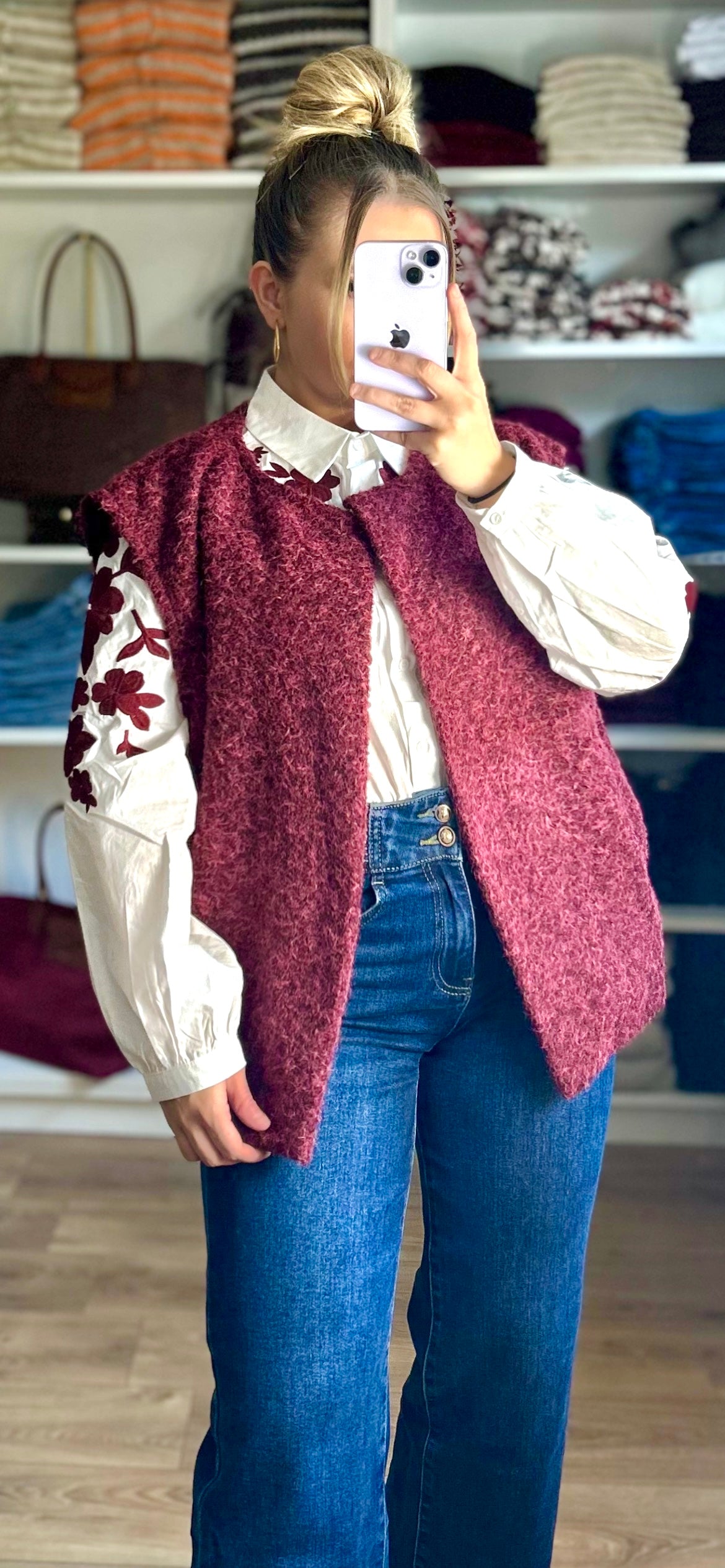 Veste Bella Bordeaux