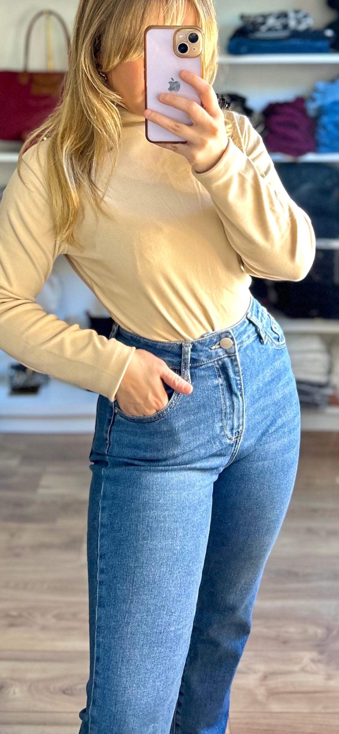 Jean Bonnie bleu foncé