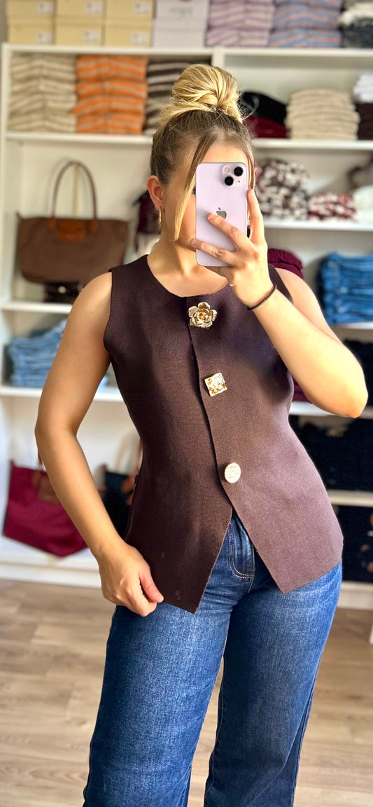 Top Blazer Diana Chocolat