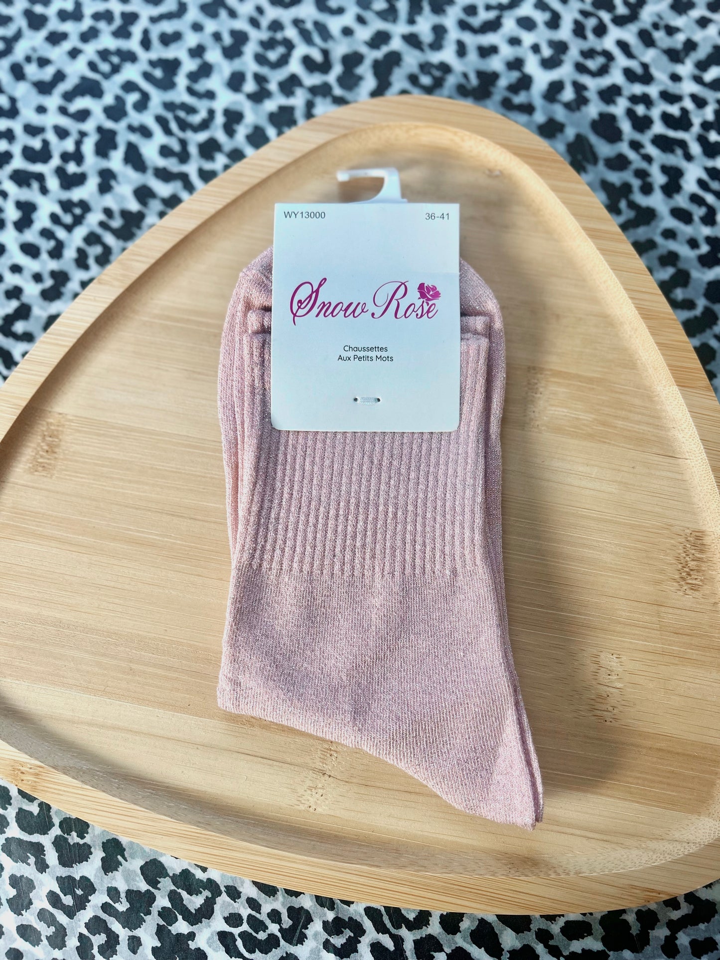 Chaussettes à paillettes unies
