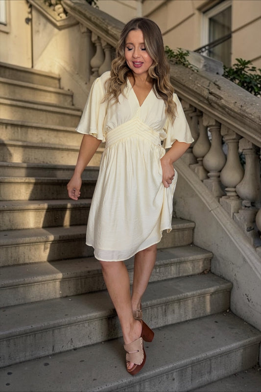 Robe Flore Jaune