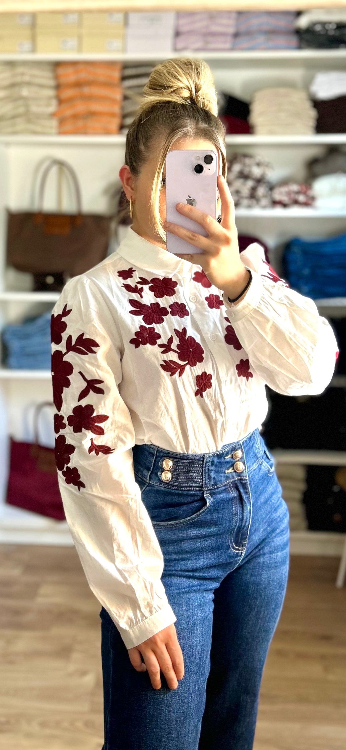 Chemise Morgan Bordeaux