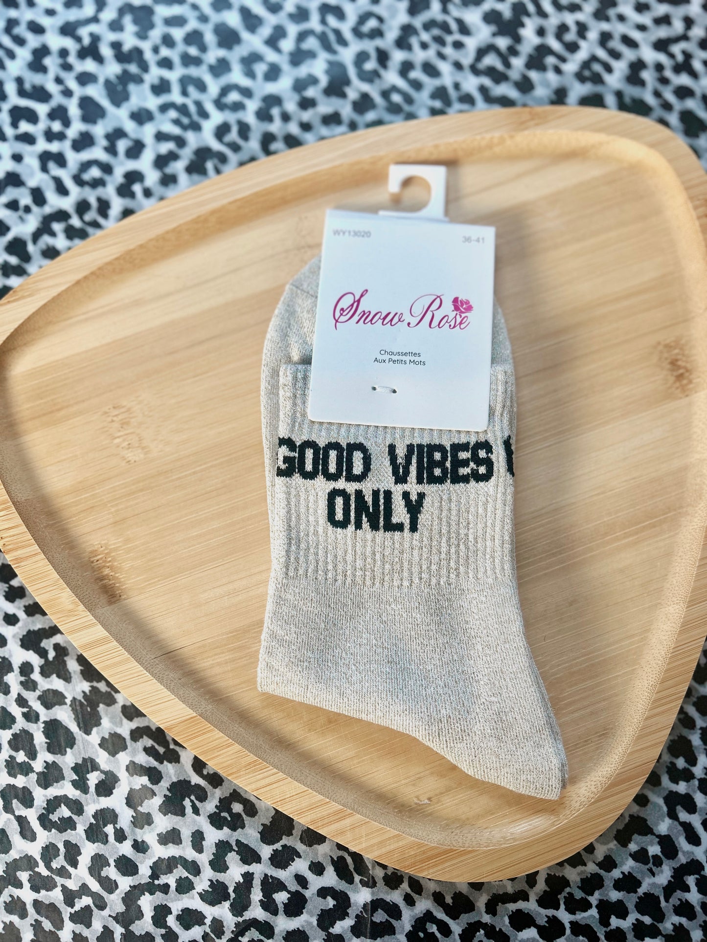 Chaussettes à Paillettes « GOOD VIBES ONLY »