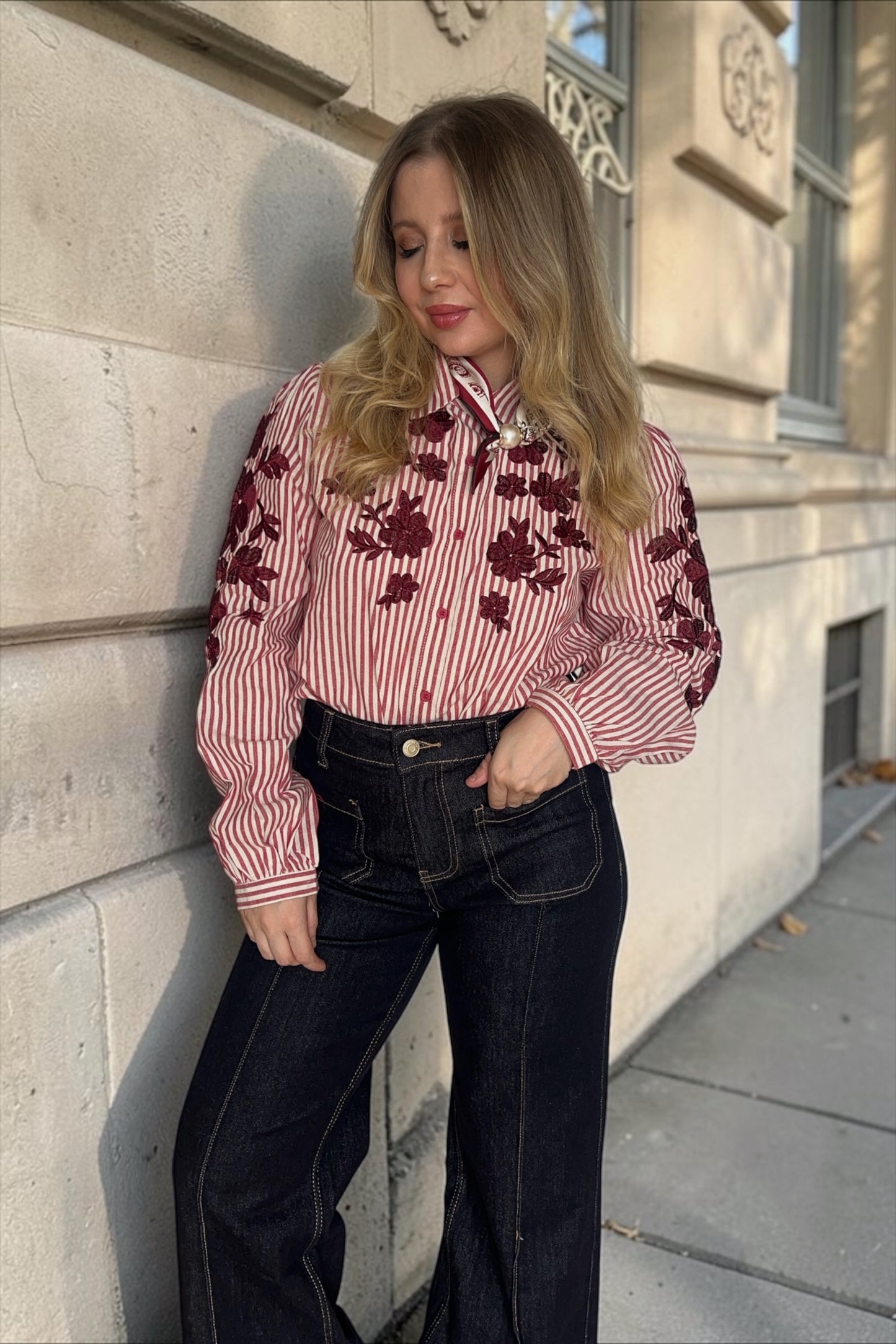 Chemise Claudie Bordeaux