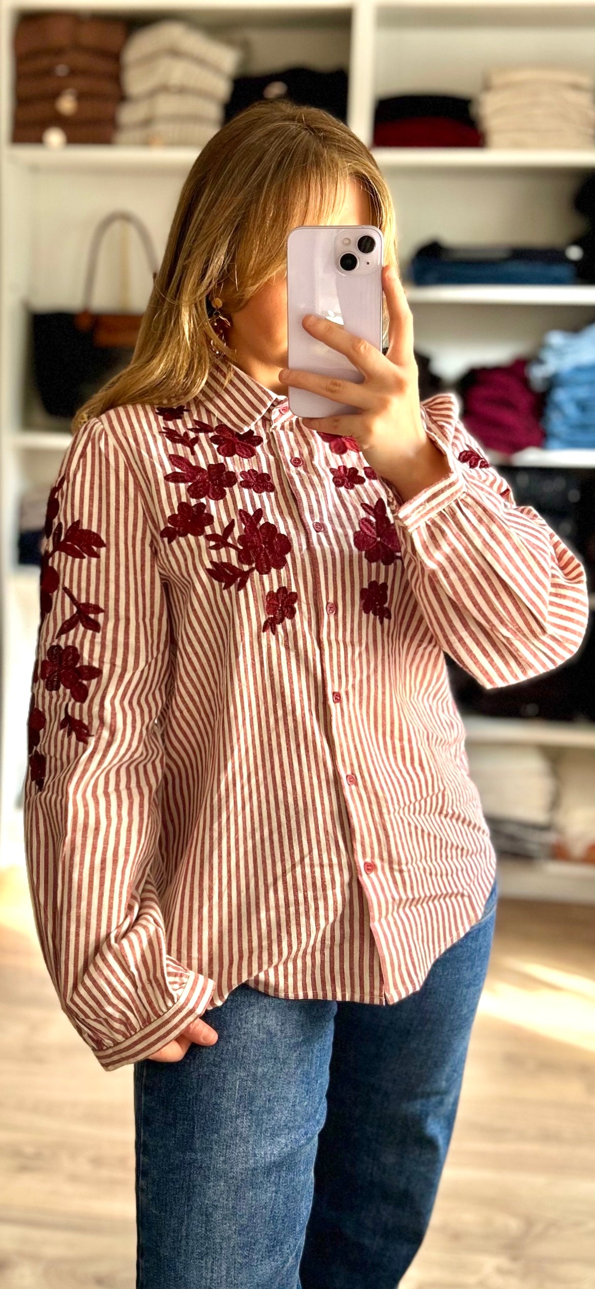 Chemise Claudie Bordeaux