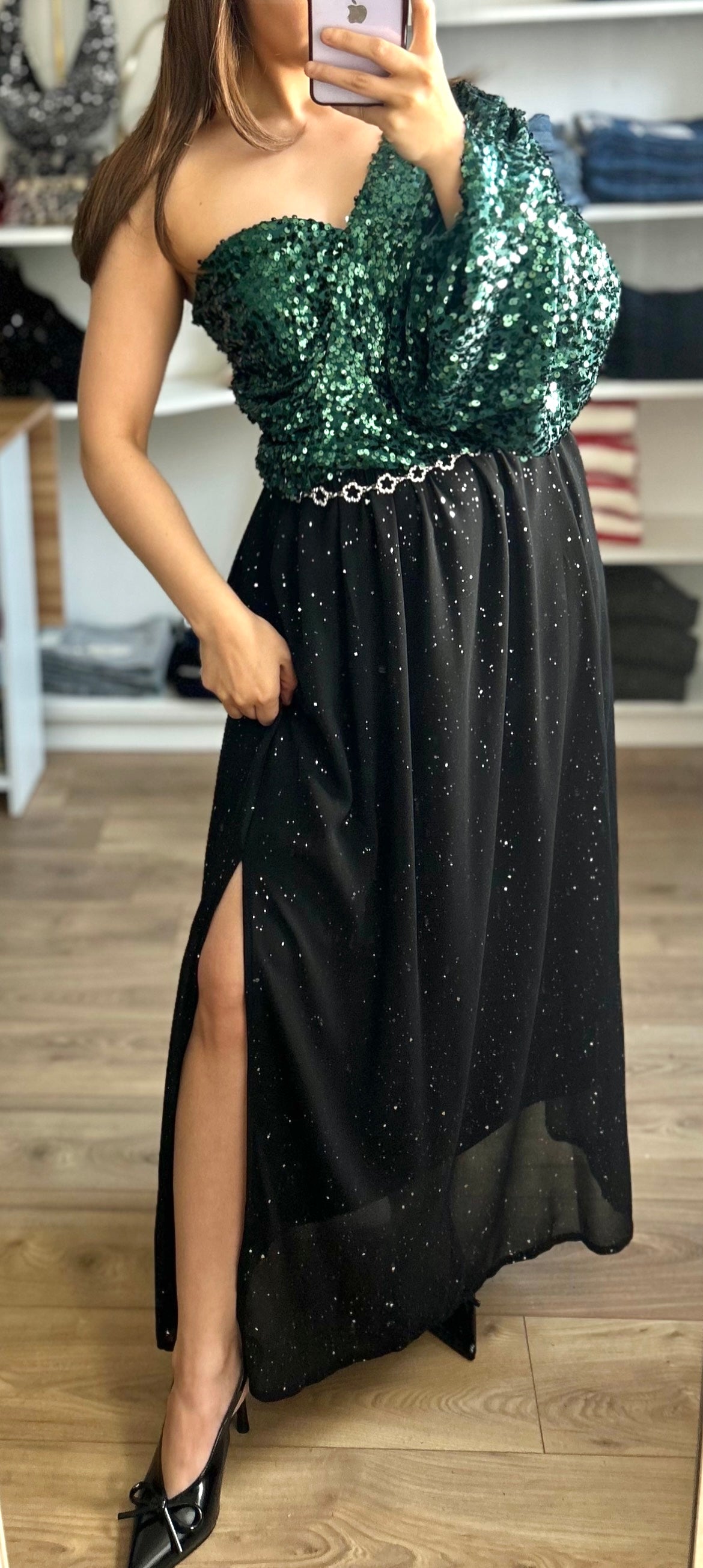 Jupe Raven à Paillettes