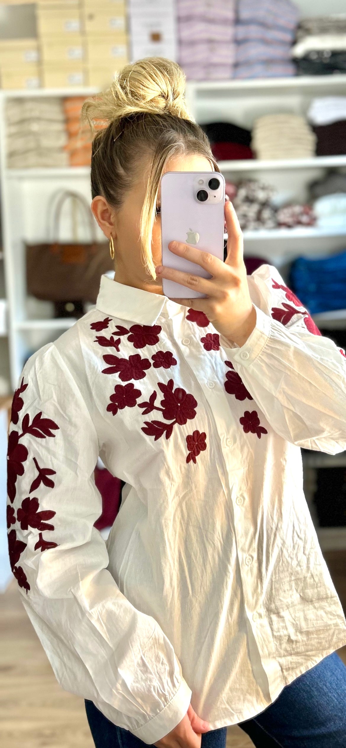 Chemise Morgan Bordeaux