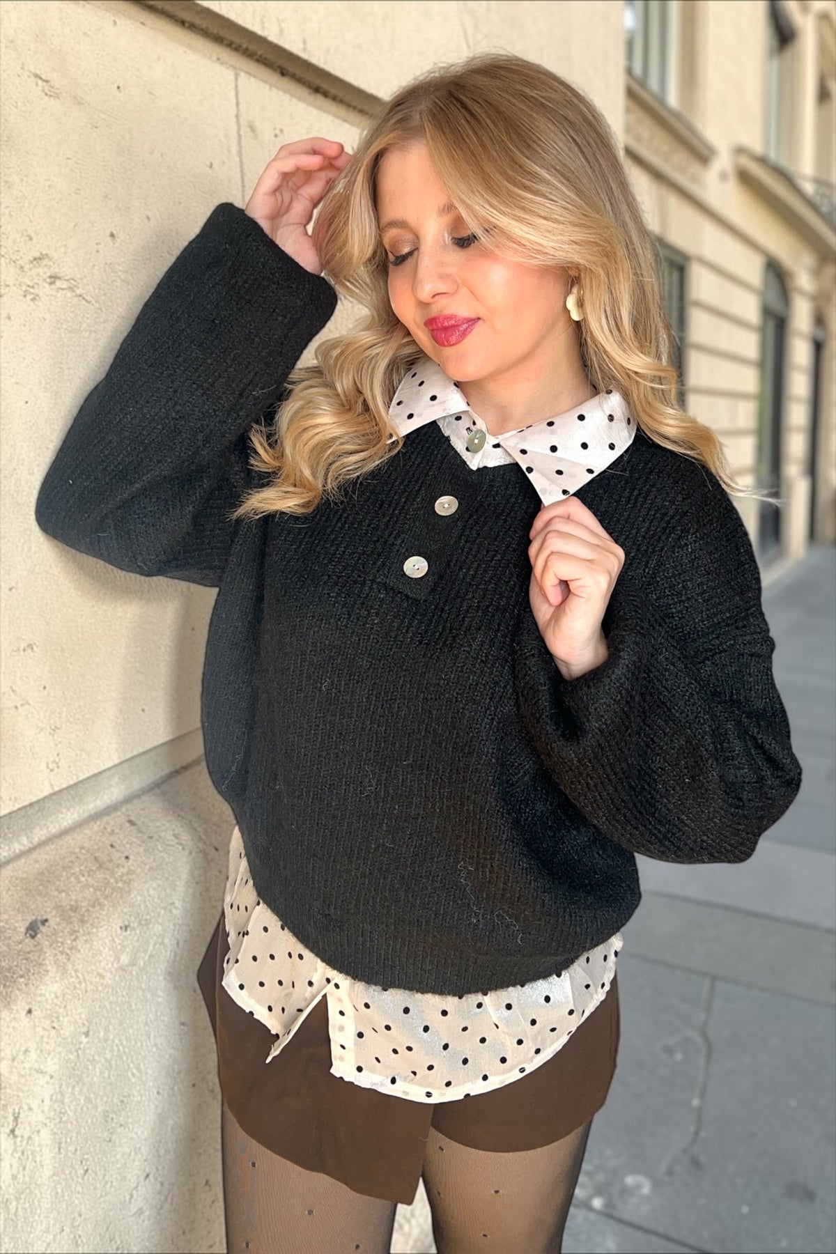 Pull Chemise Robyn Noir
