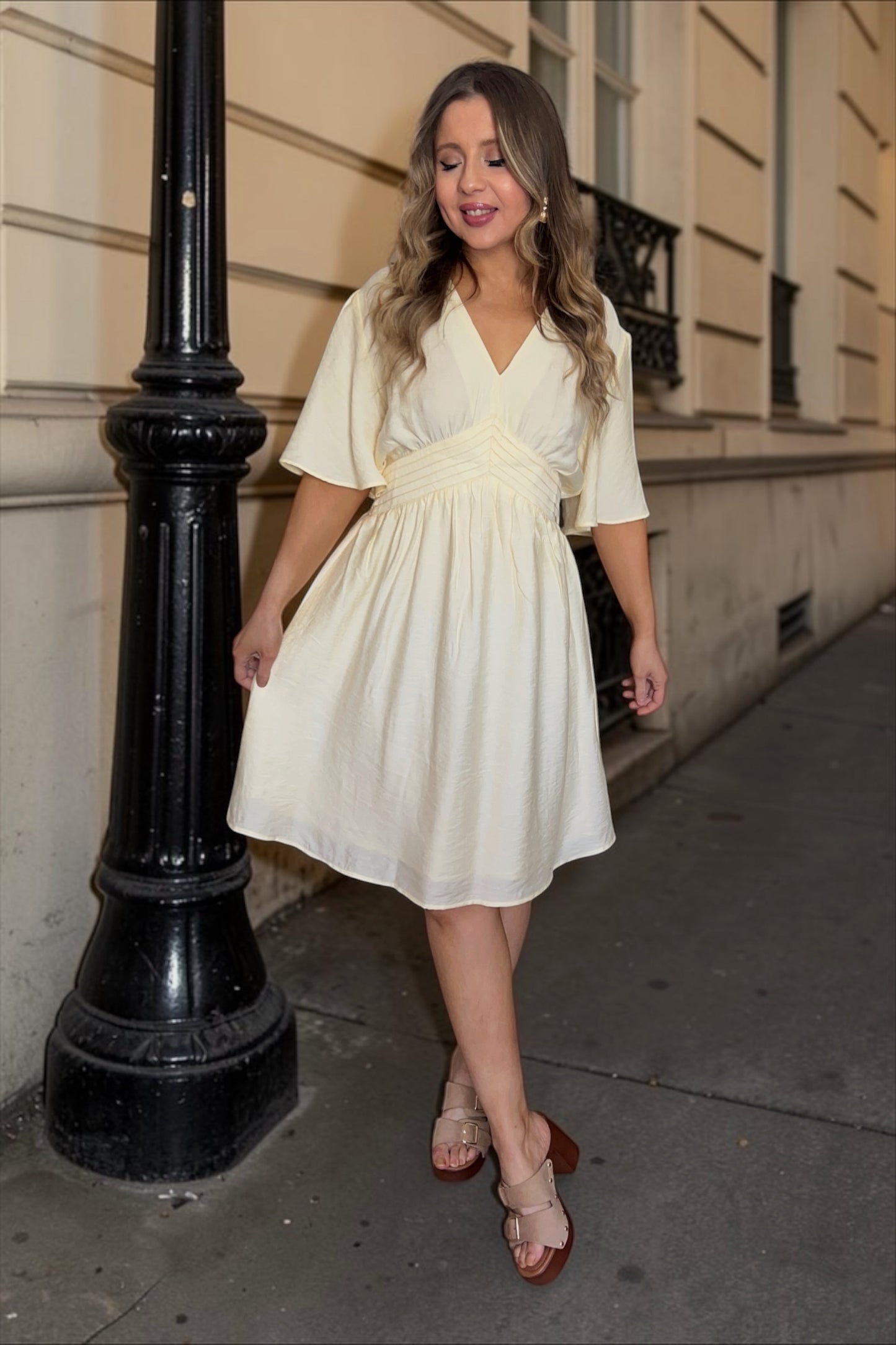 Robe Flore Jaune