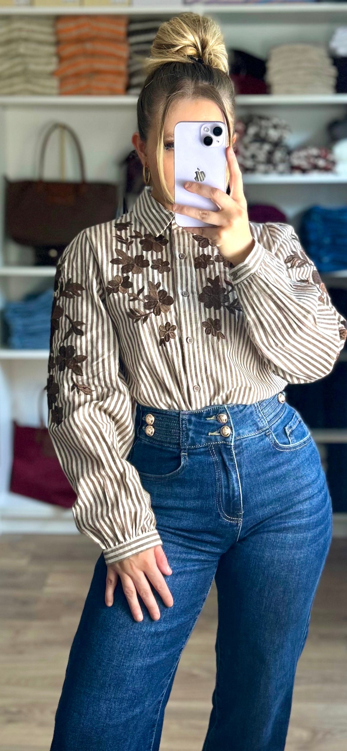 Chemise Claudie Chocolat