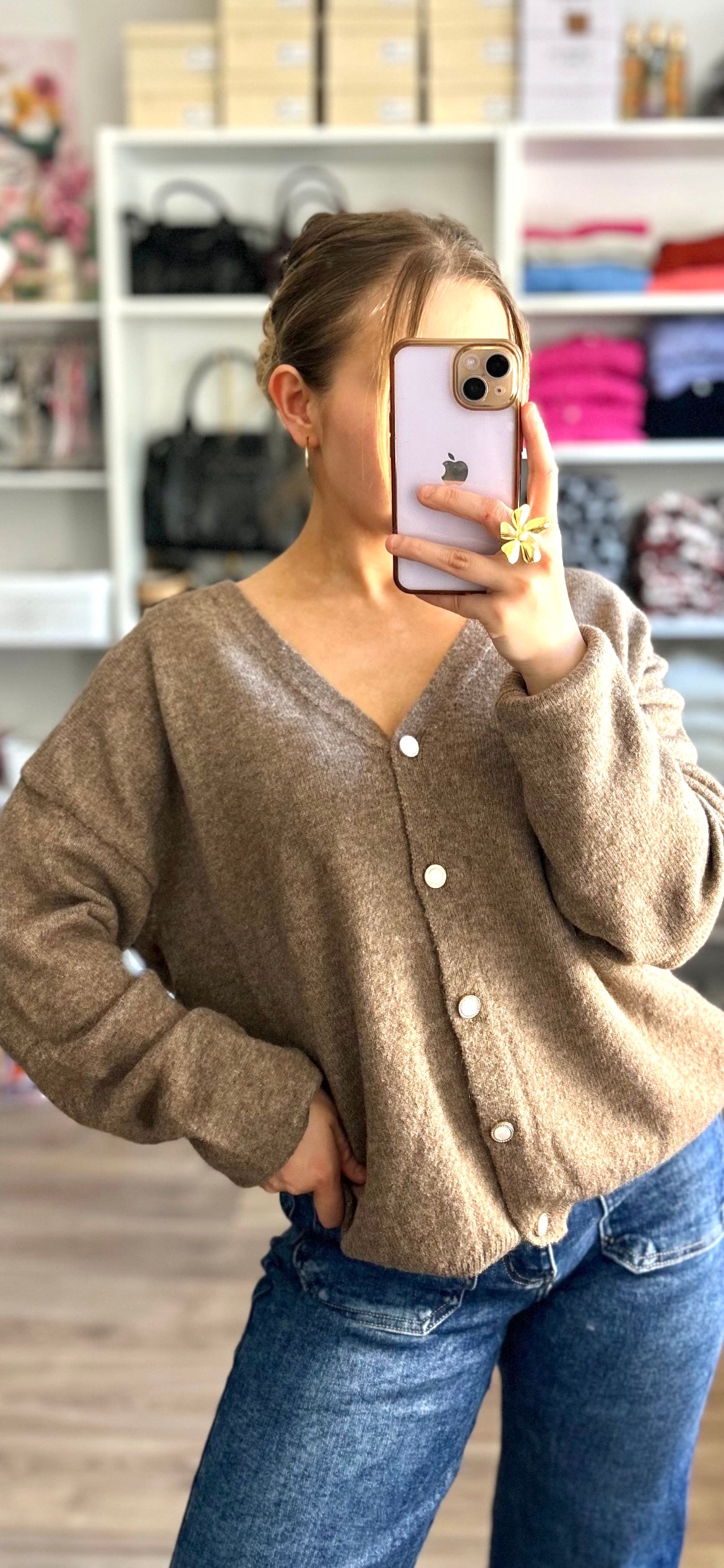 Gilet Léon Taupe