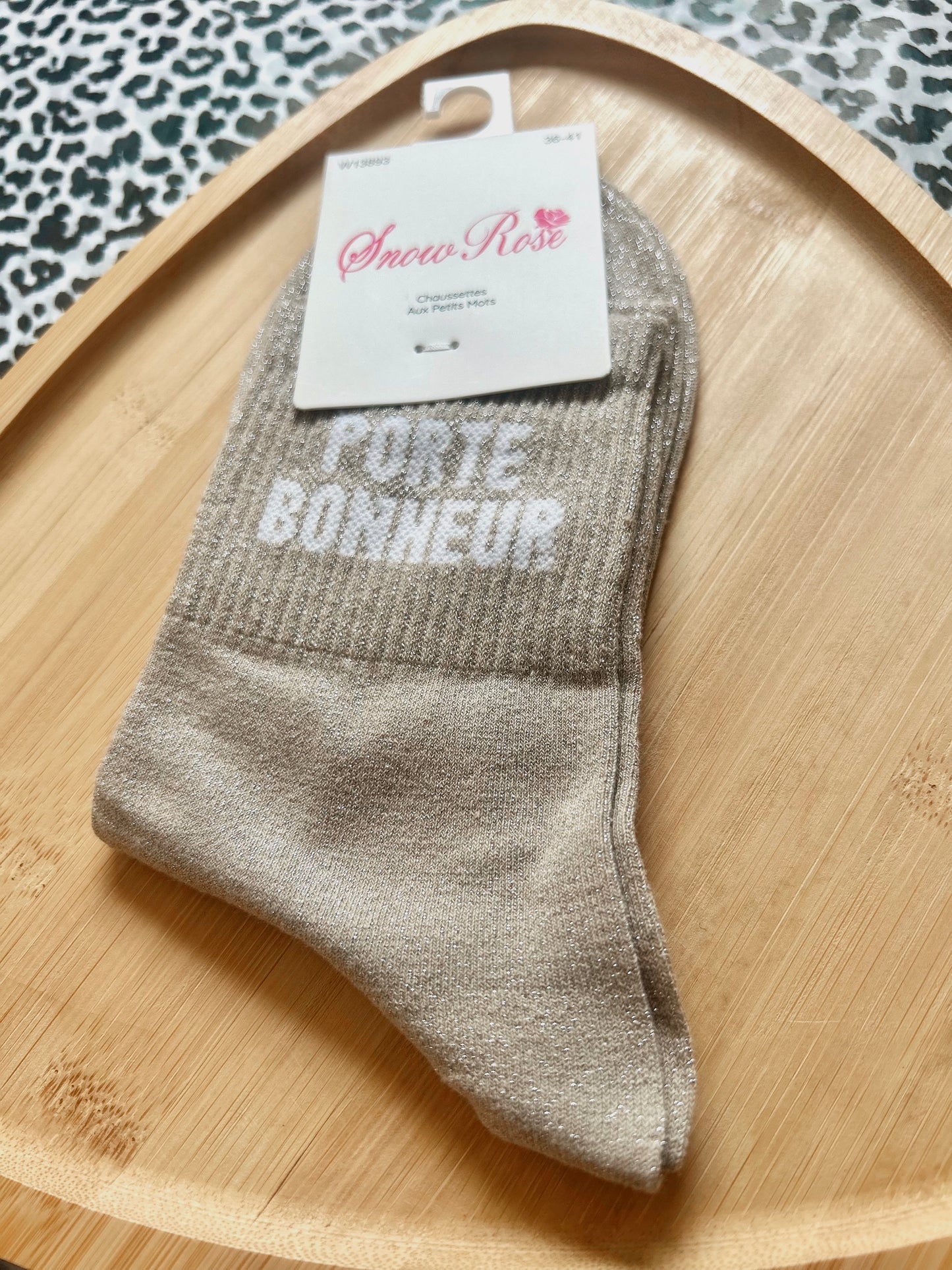 Chaussettes à paillettes « PORTE-BONHEUR »