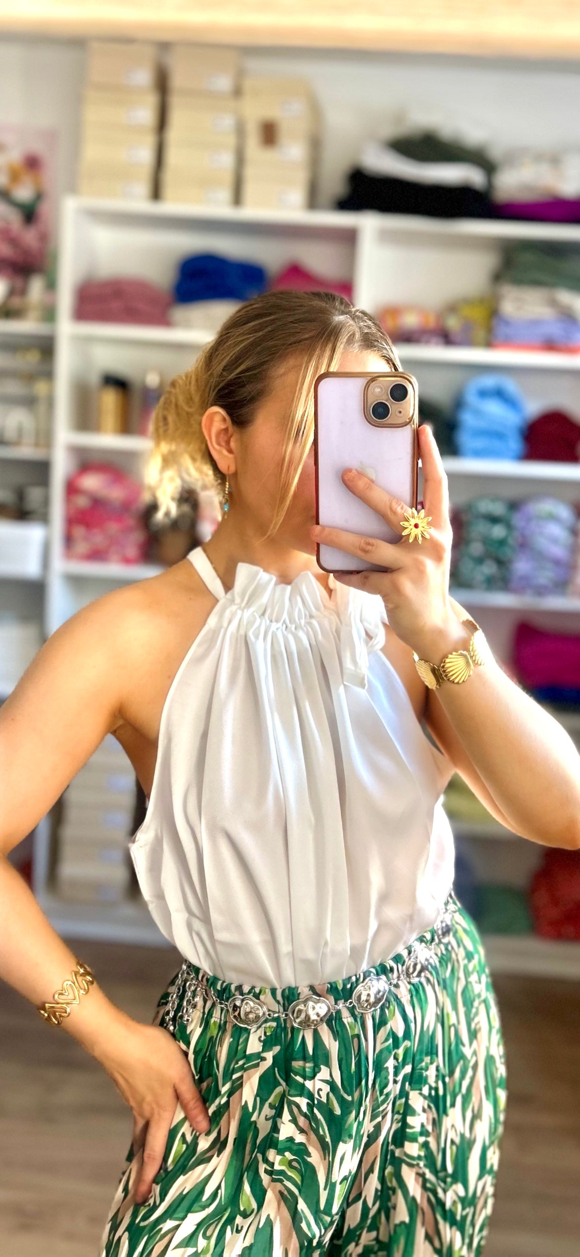 Top Aliénor blanc