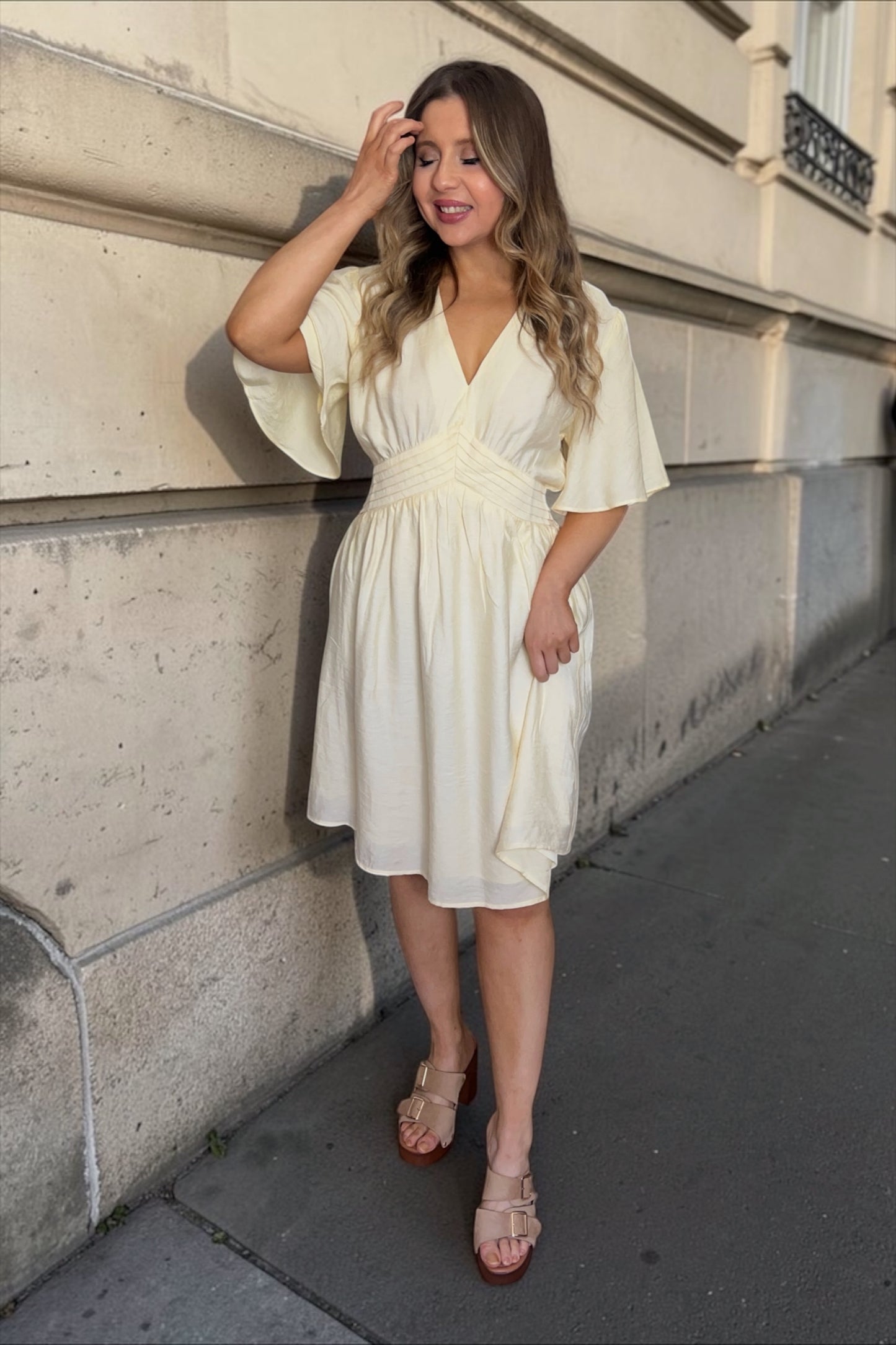 Robe Flore Jaune