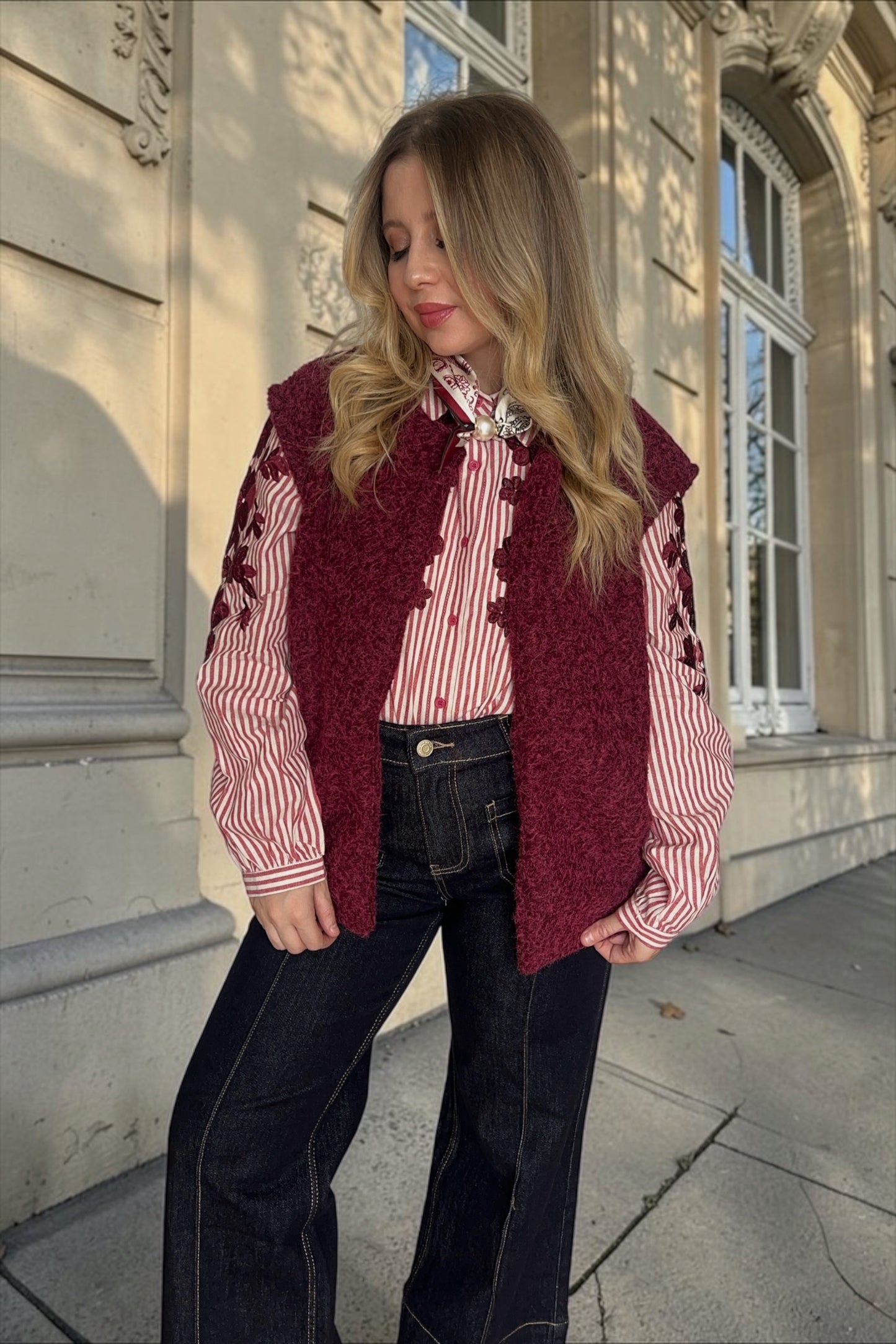 Chemise Claudie Bordeaux