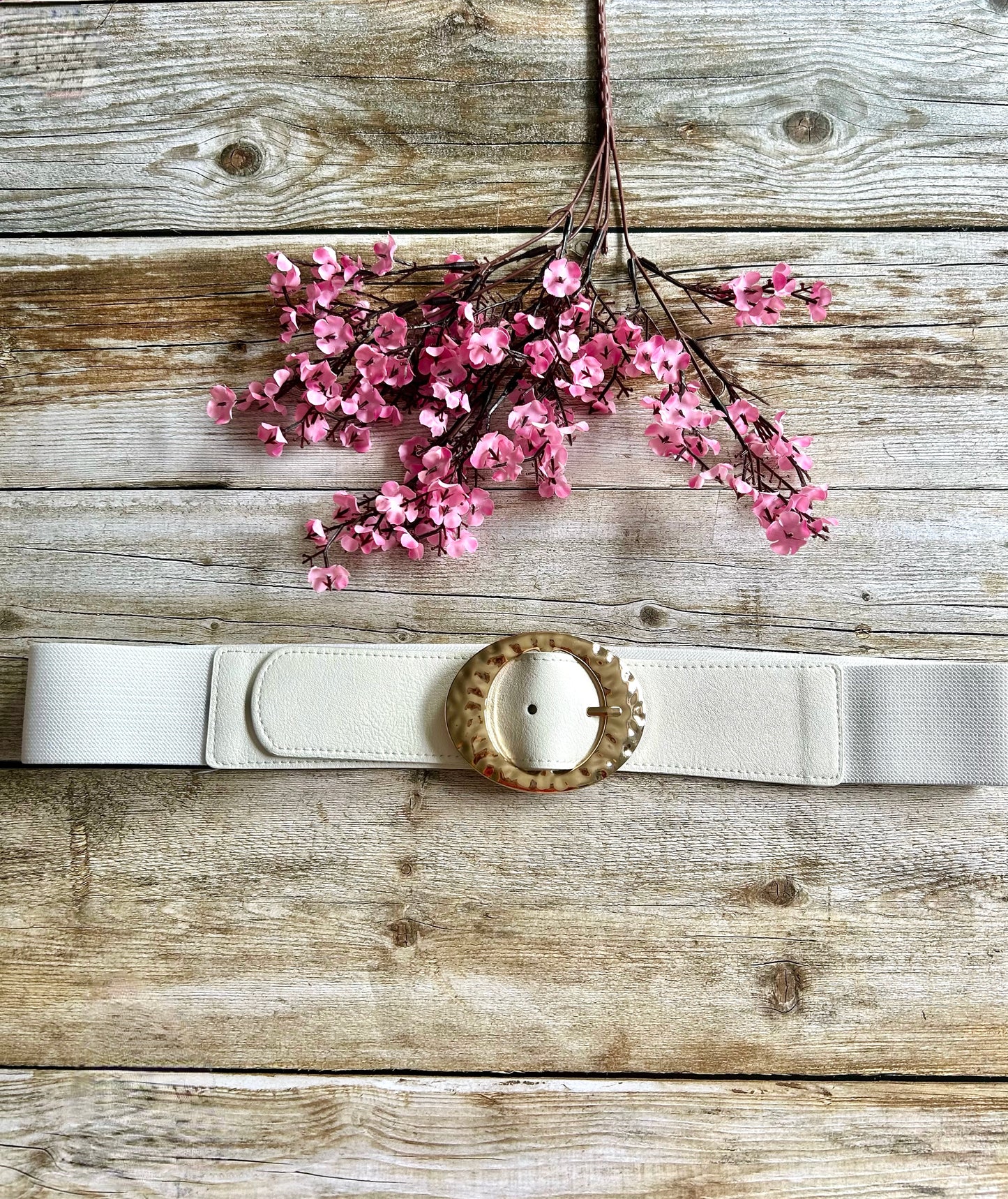 Ceinture Millie Blanche (Taille Généreuse 44-50)