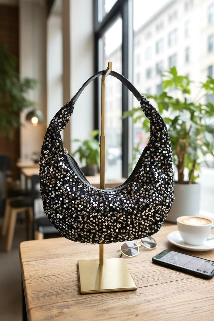 Sac Crystal Argenté