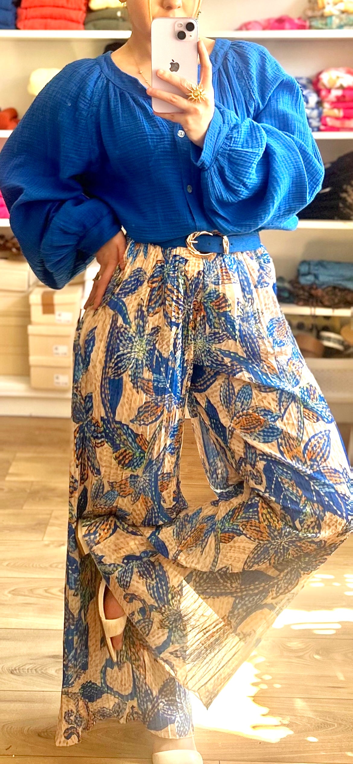Pantalon Yumi Bleuet