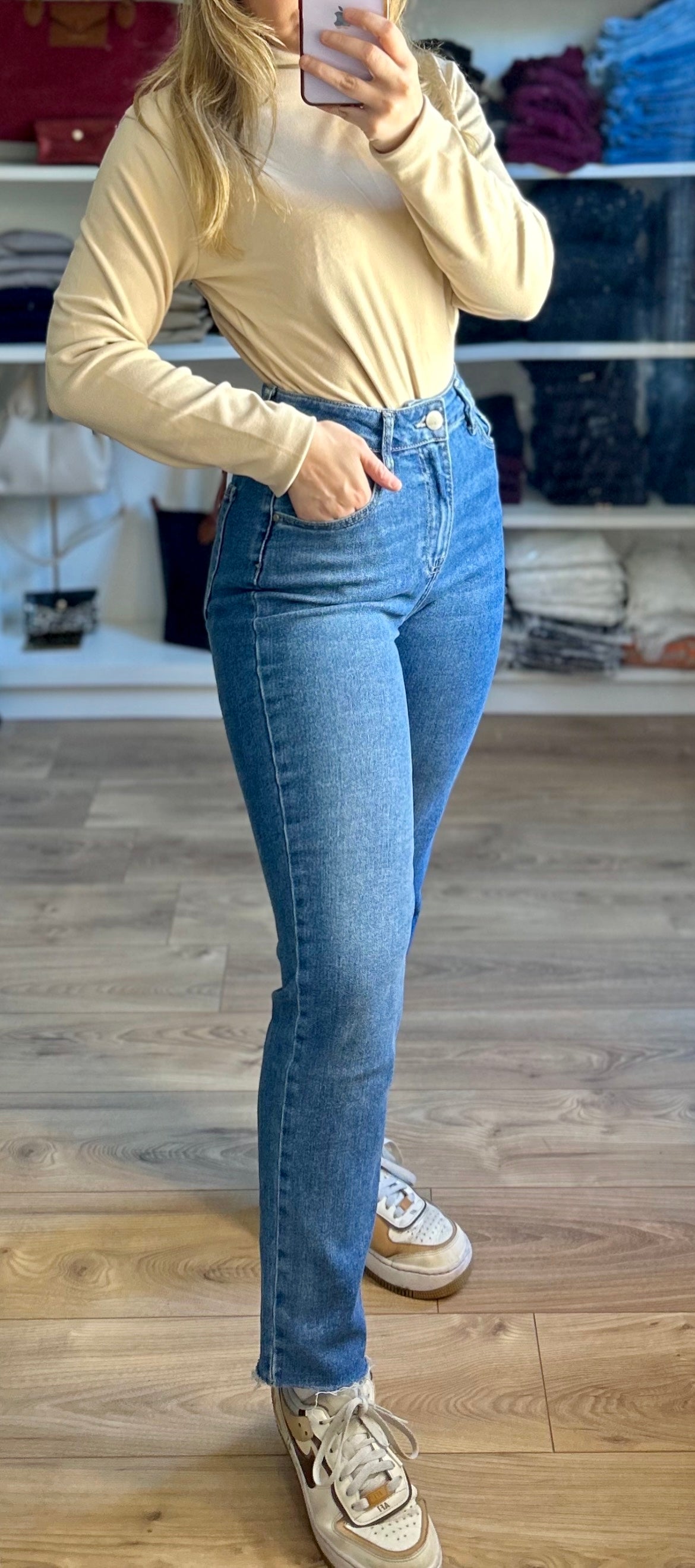 Jean Bonnie bleu foncé
