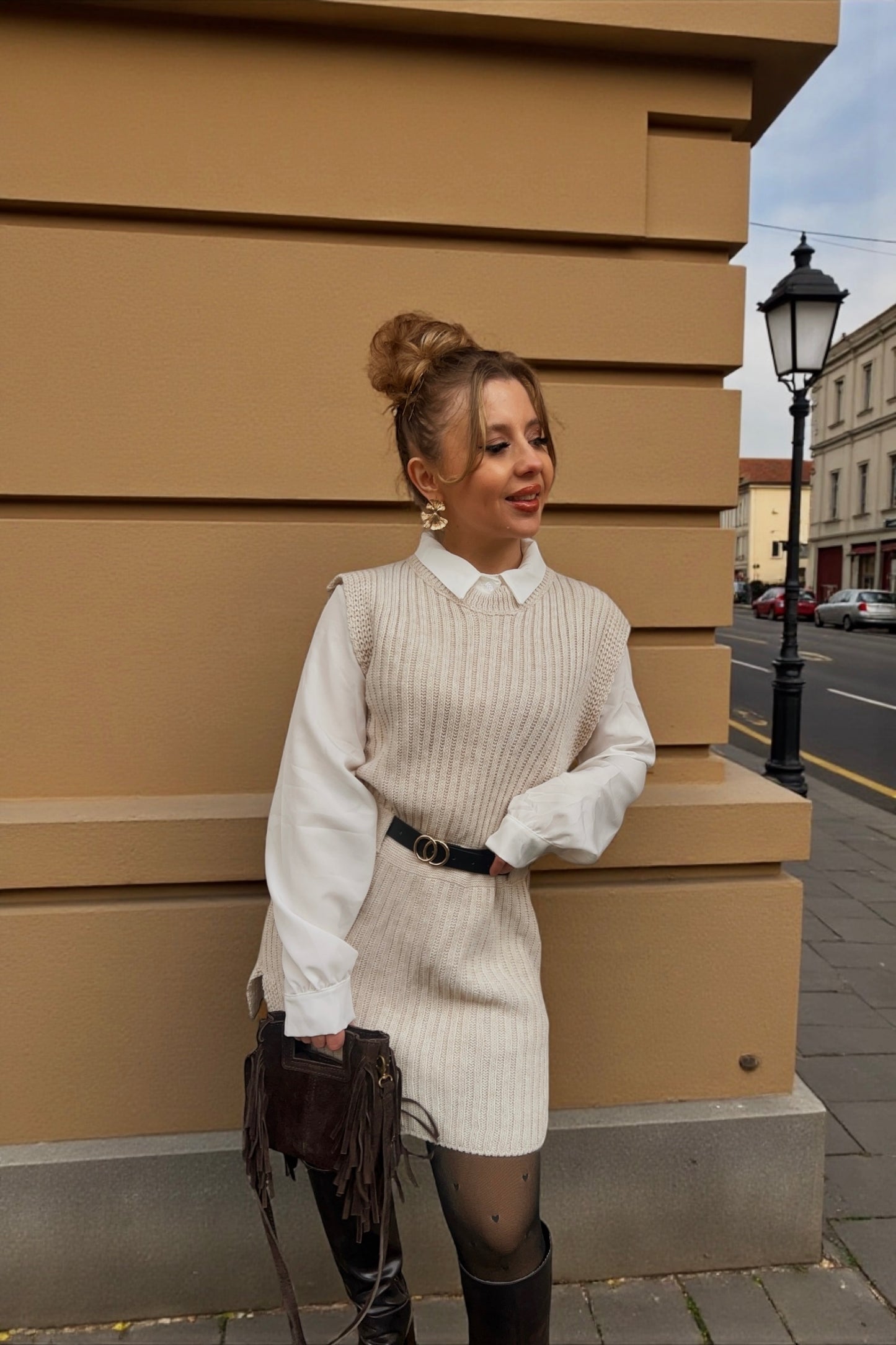 Ensemble Robe Chemise Watson Beige