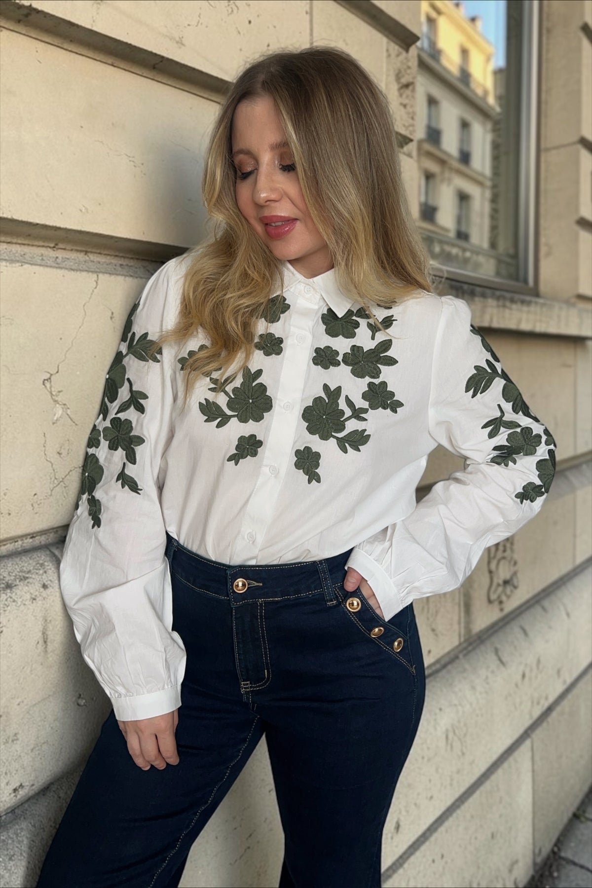 Chemise Claudie Kaki