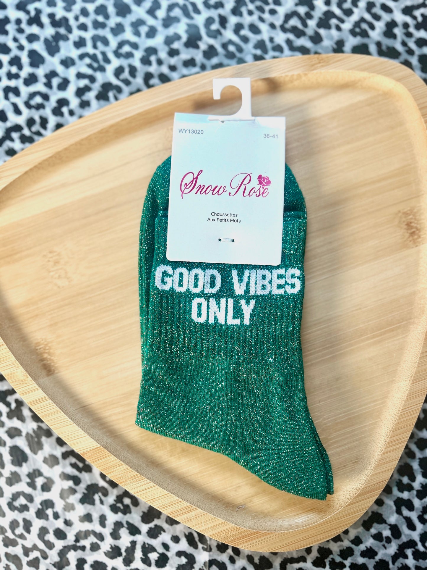 Chaussettes à Paillettes « GOOD VIBES ONLY »