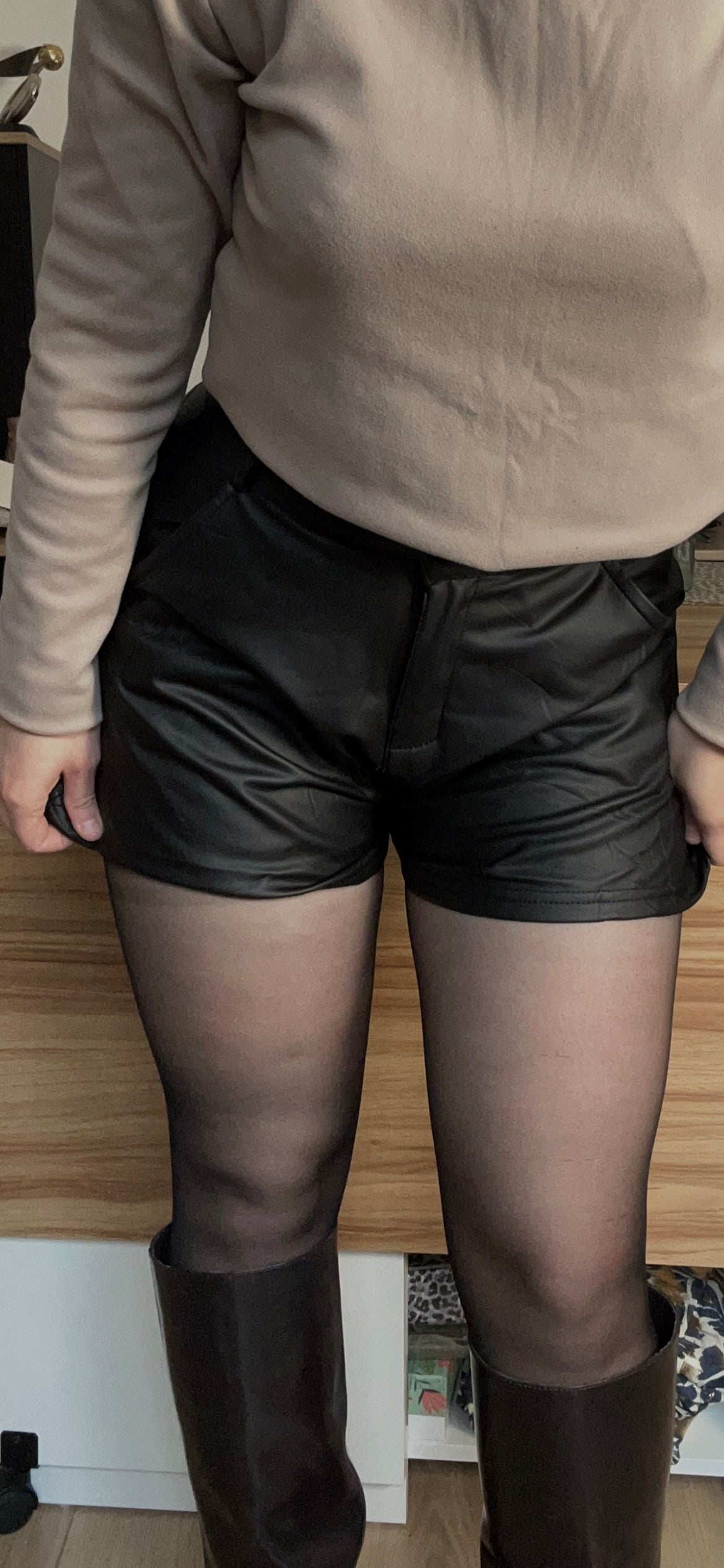 Collant Voile Résistant Noir 20D (grande taille)