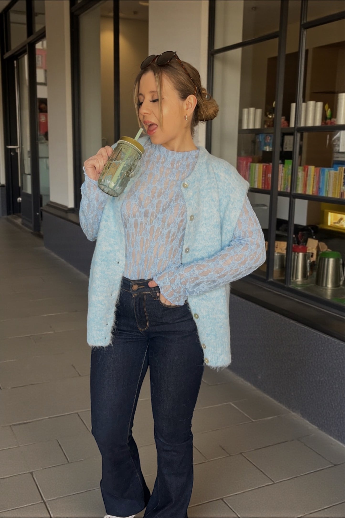Pull sans manches Milo Bleu Clair