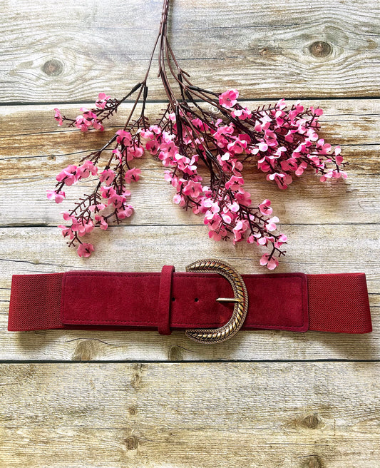 Ceinture Cerise Rouge Foncé