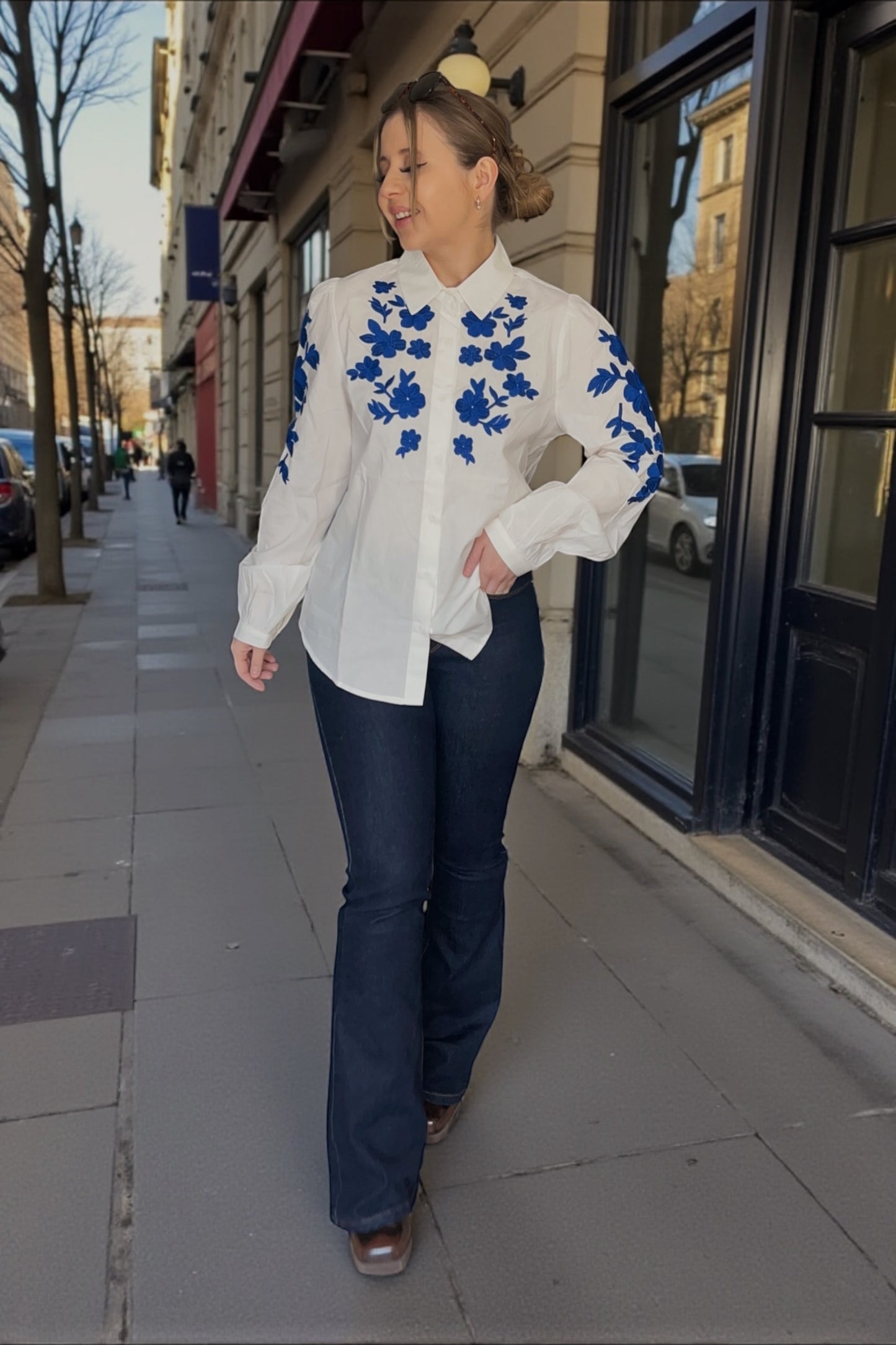 Chemise Claudie Bleue